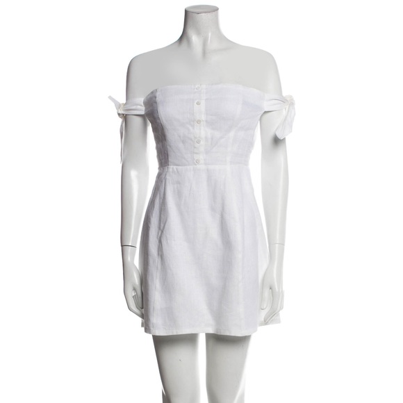 Reformation White Linen Summer Dress - Picture 2 of 4